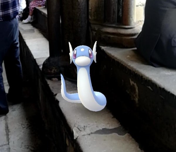 Dratini Snapshot in the colisters of Norwich Cathedral